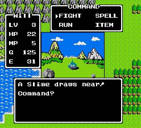 dragon warrior 1 battle